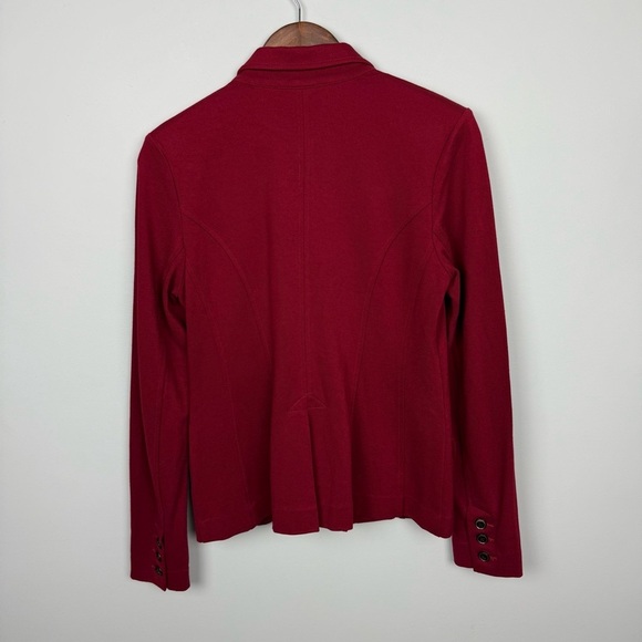 Cabi Outing Ponte Knit Blazer Jacket Rhubarb Red #3175 - Picture 3 of 6